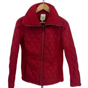 FUDA Red Quilted Zip-Up Puffer Jacket | Size Small